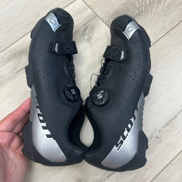 SCOTT BOA Cable length 50 cm black cycle spin shoes with spd clips Men size 7.5 - Picture 5 of 8